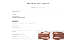 Desktop Screenshot of hannahennenkemper.com