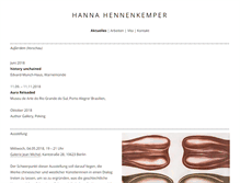 Tablet Screenshot of hannahennenkemper.com